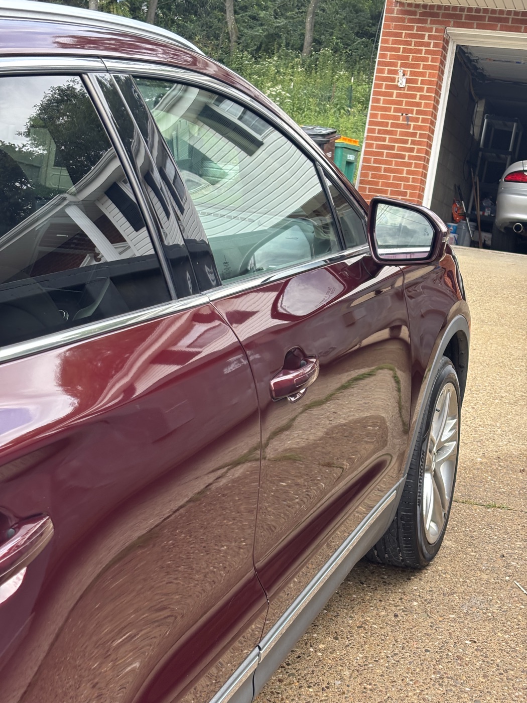 Exterior detail after